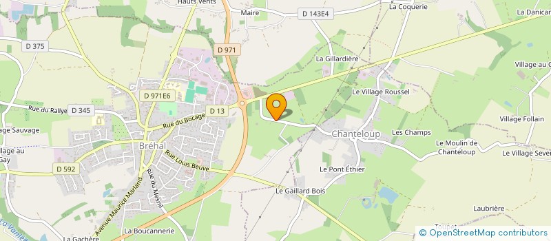 localisation de l'entreprise ASTRE  GRANVILLE