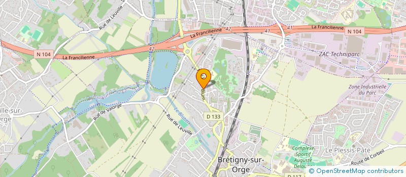 localisation de l'entreprise ASTRE CORPORATION à BRETIGNY-SUR-ORGE