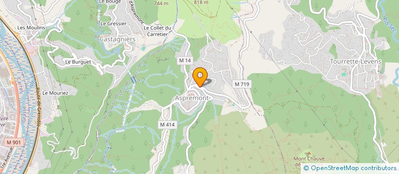 localisation de l'entreprise ASTRE D'AZUR à ASPREMONT