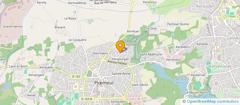 localisation de l'entreprise ASTRE ENVIRONNEMENT à PLOEMEUR