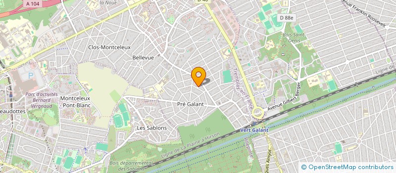 localisation de l'entreprise ASTRE RECORDS à VILLEPINTE