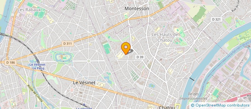 localisation de l'entreprise ASTRE RED  CHATOU