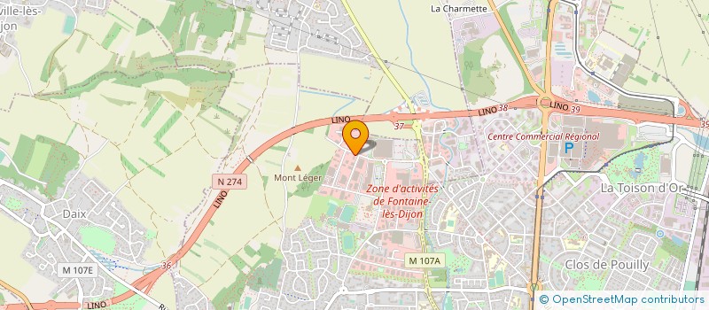 localisation de l'entreprise ASTREA FONTAINE  FONTAINE-LES-DIJON