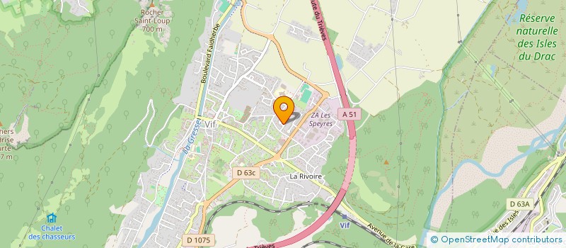 localisation de l'entreprise ASTREA MENUISERIE  VIF