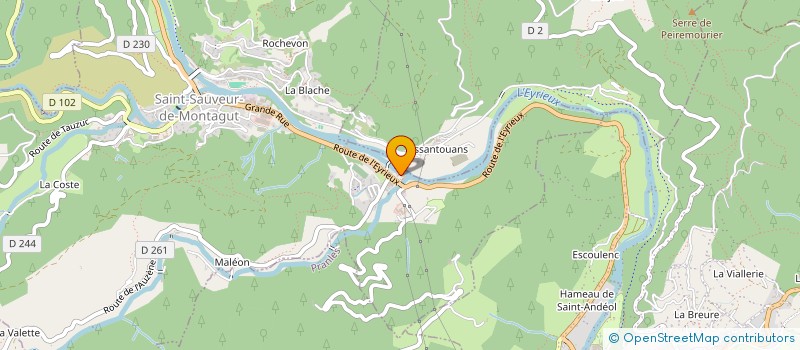 localisation de l'entreprise ASTREATIVE  SAINT-SAUVEUR-DE-MONTAGUT