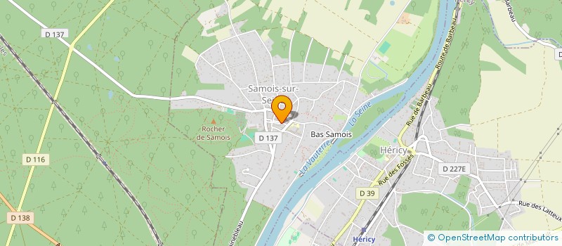 localisation de l'entreprise ASTREE  SAMOIS-SUR-SEINE