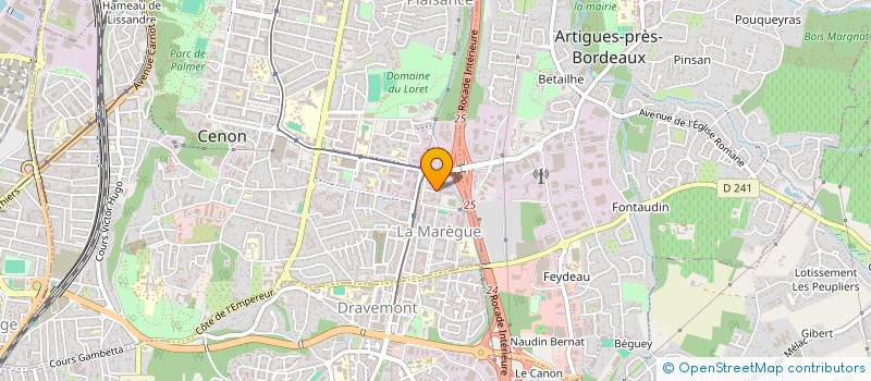 localisation de l'entreprise ASTREE à CENON