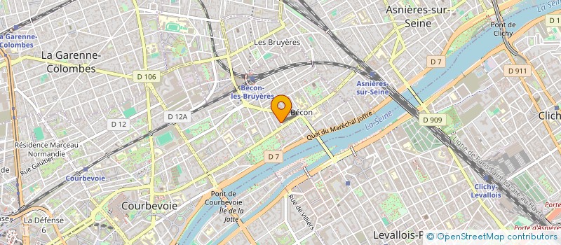 localisation de l'entreprise ASTREE à COURBEVOIE