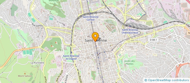 localisation de l'entreprise ASTREE  SAINT-ETIENNE