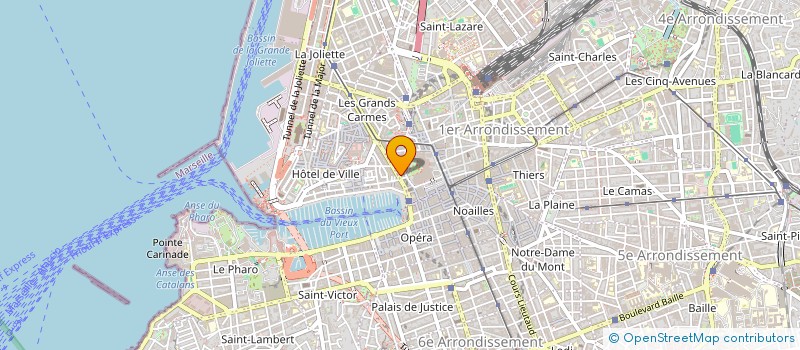 localisation de l'entreprise ASTREE GRAPHIC à MARSEILLE