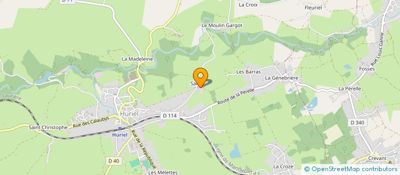 localisation de l'entreprise ASTREE INGENIERIE GESTION VALORIS DECHET  HURIEL