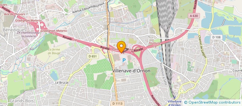 localisation de l'entreprise ASTRIA à VILLENAVE D ORNON