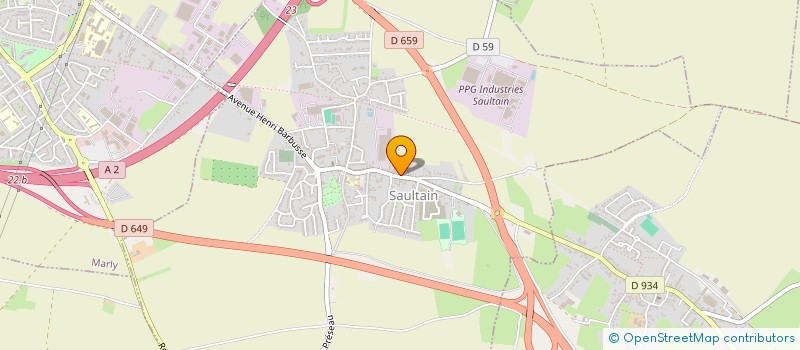 localisation de l'entreprise ASTRIA ENERGIE  SAULTAIN