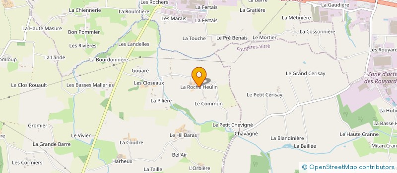 localisation de l'entreprise ASTRIA PATRIMOINE  NOYAL-SUR-VILAINE