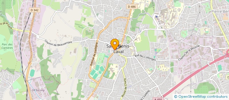 localisation de l'entreprise ASTRID  SAINT-GENIS-LAVAL