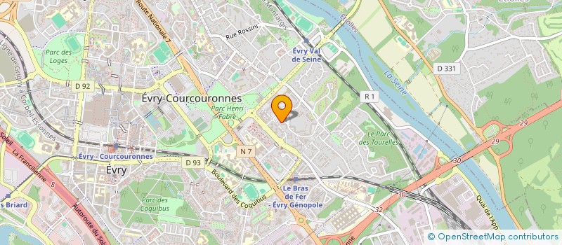 localisation de l'entreprise ASTRIDE PRODUCTION à EVRY-COURCOURONNES