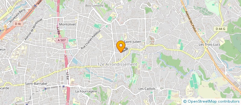 localisation de l'entreprise ASTRIG à MARSEILLE 12EME