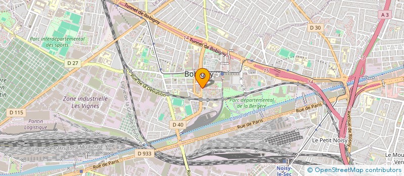 localisation de l'entreprise ASTRII  BOBIGNY