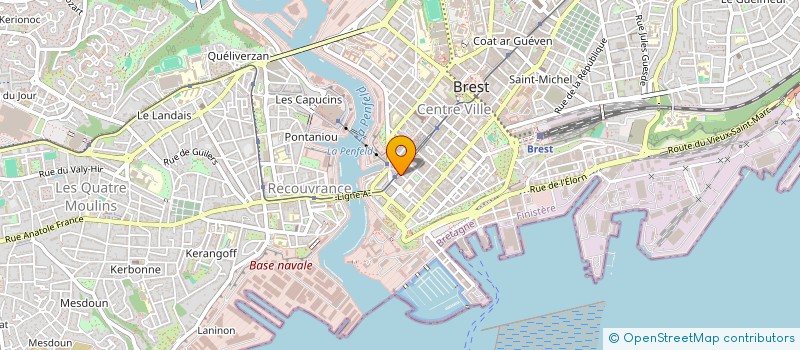 localisation de l'entreprise ASTRO à BREST