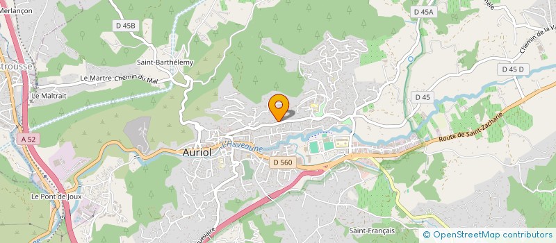 localisation de l'entreprise ASTRO  AURIOL