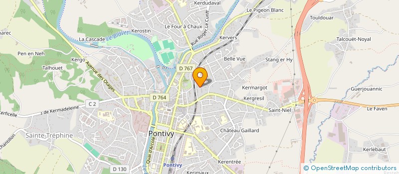 localisation de l'entreprise ASTRO BREIZH  PONTIVY