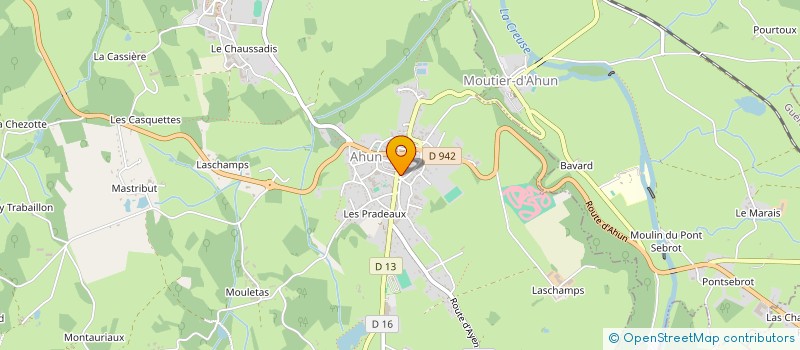 localisation de l'entreprise ASTRO CLUB CREUSOIS à AHUN