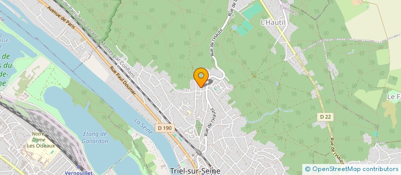 localisation de l'entreprise ASTRO COACH ILE DE FRANCE  TRIEL-SUR-SEINE