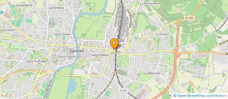 localisation de l'entreprise ASTRO'L 2000 à SAINTES