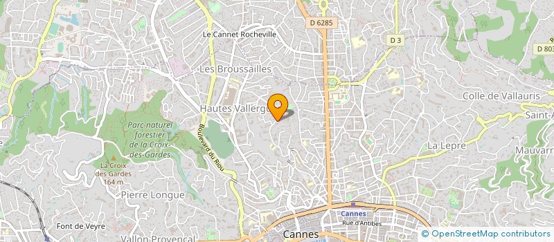 localisation de l'entreprise ASTRO SANTE à CANNES
