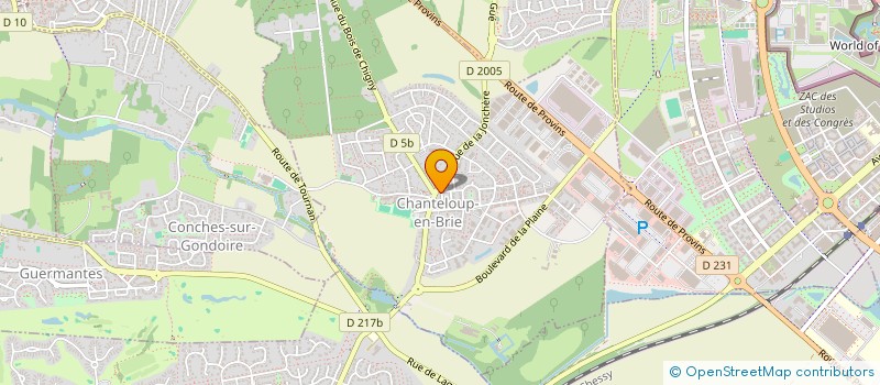 localisation de l'entreprise ASTROCLUB ALPHA LUPI  CHANTELOUP-EN-BRIE