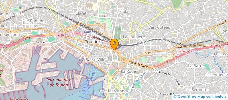 localisation de l'entreprise ASTROCYTE  TOULON