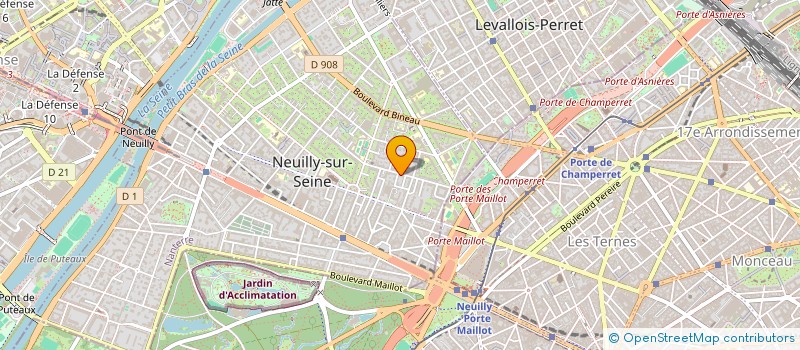 localisation de l'entreprise ASTRODISIAC à NEUILLY-SUR-SEINE