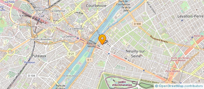 localisation de l'entreprise ASTROGUIDE à NEUILLY-SUR-SEINE