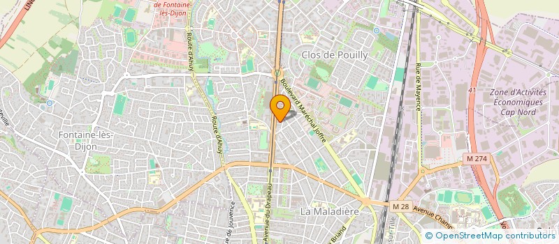 localisation de l'entreprise ASTROIP  DIJON