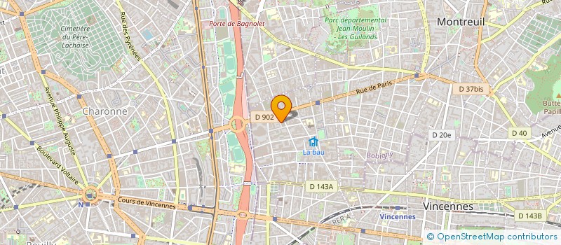 localisation de l'entreprise ASTROLAB à MONTREUIL