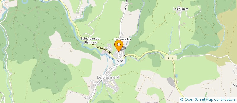 localisation de l'entreprise ASTROLAB à MONT LOZERE ET GOULET