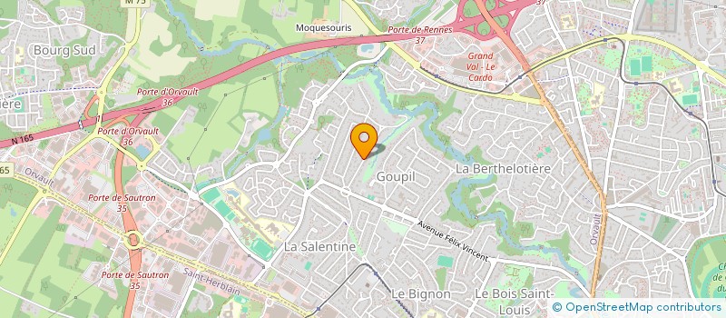 localisation de l'entreprise ASTROLAB à ORVAULT