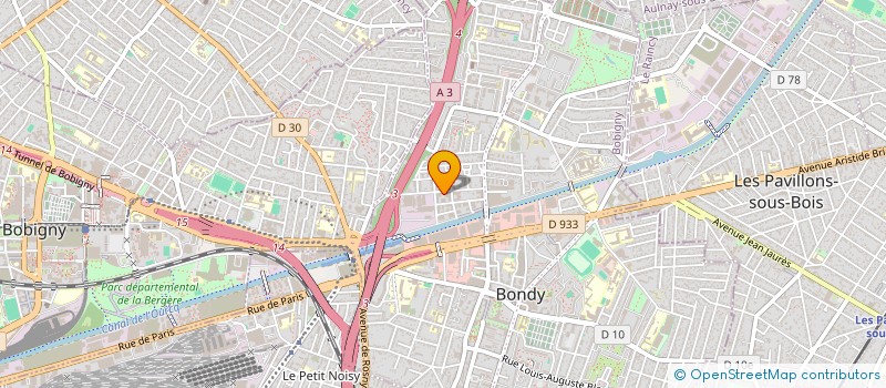 localisation de l'entreprise ASTROLABE  BONDY