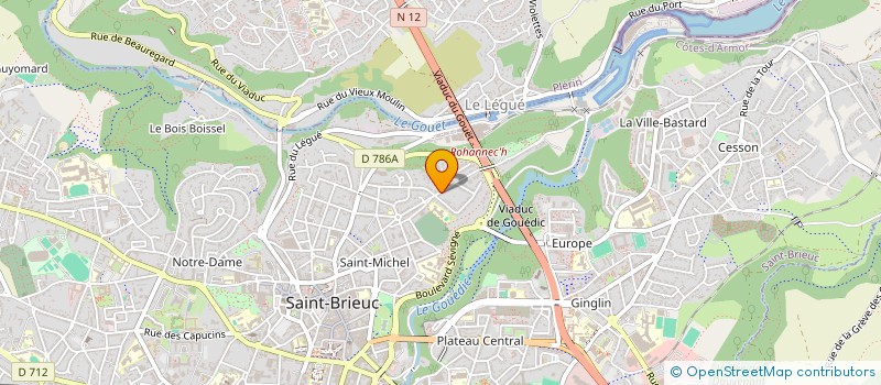 localisation de l'entreprise ASTROLABE à SAINT-BRIEUC