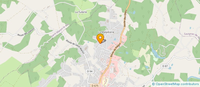 localisation de l'entreprise ASTROLAPITEK à NONTRON