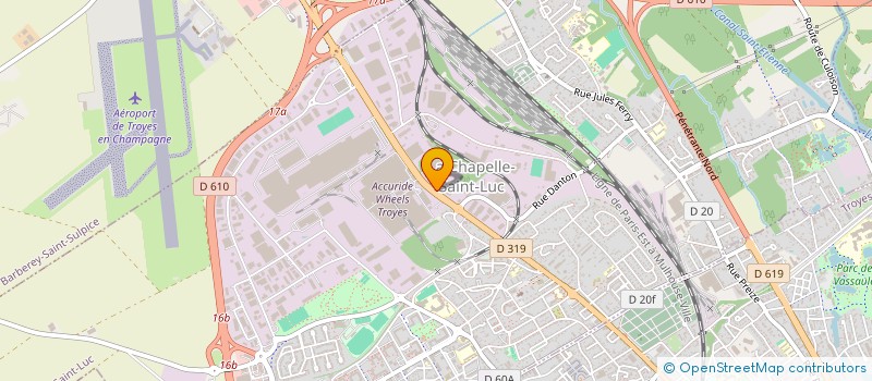 localisation de l'entreprise ASTROLOG à LA CHAPELLE-SAINT-LUC