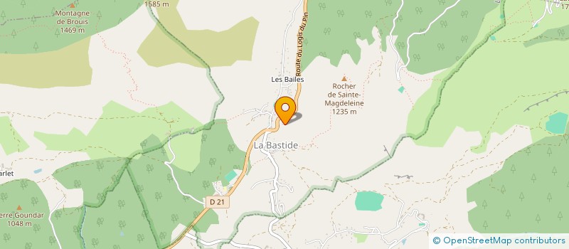 localisation de l'entreprise ASTROLOGIE ET PSYCHO SPAGYRIE à LA BASTIDE