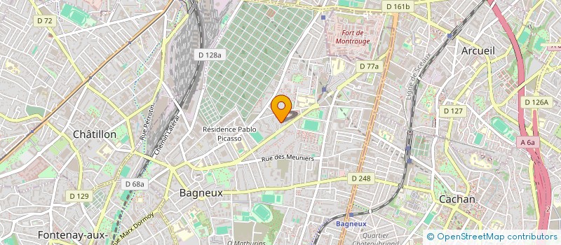 localisation de l'entreprise ASTROMAST  BAGNEUX