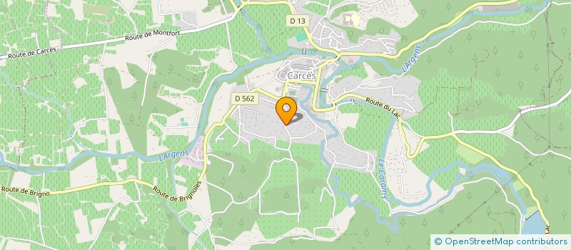 localisation de l'entreprise ASTROMI  CARCES