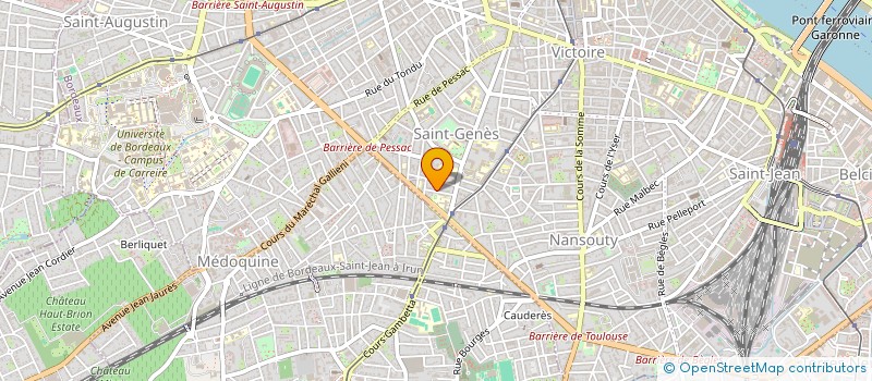 localisation de l'entreprise ASTROMOON  BORDEAUX