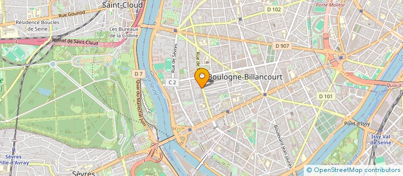 localisation de l'entreprise ASTRON à BOULOGNE-BILLANCOURT