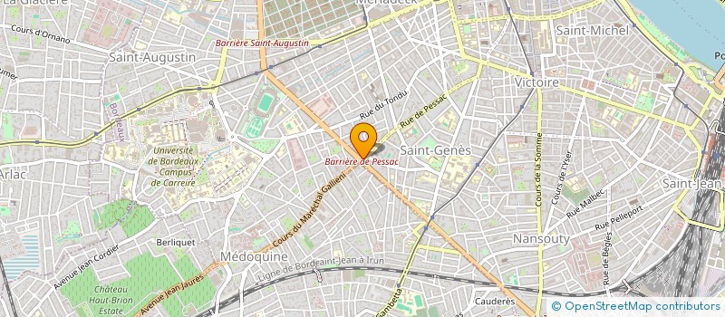 localisation de l'entreprise ASTRONOMIE ESPACE OPTIQUE à BORDEAUX