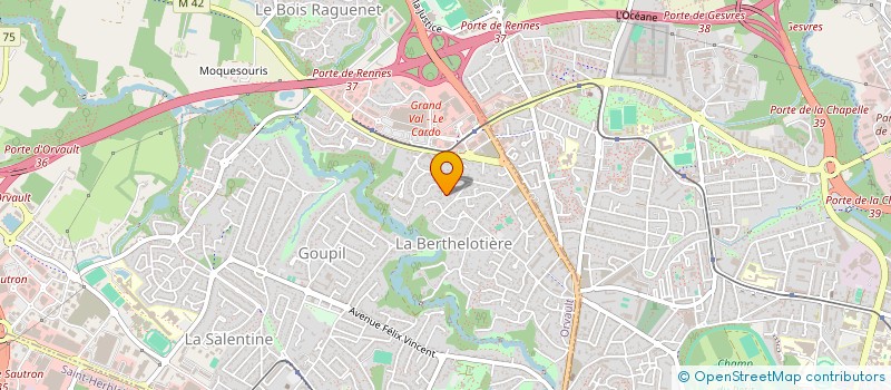 localisation de l'entreprise ASTROPSYCHOLOGIE CONSEIL à ORVAULT