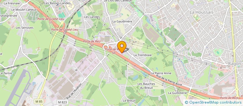 localisation de l'entreprise ASTRORHUM  BOUGUENAIS