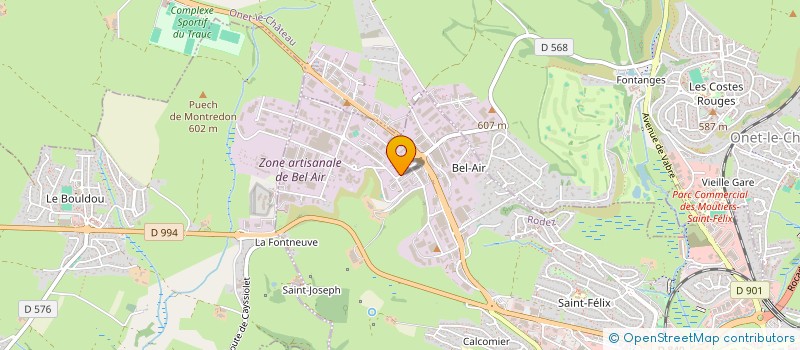 localisation de l'entreprise ASTRUC-CANTALA  RODEZ